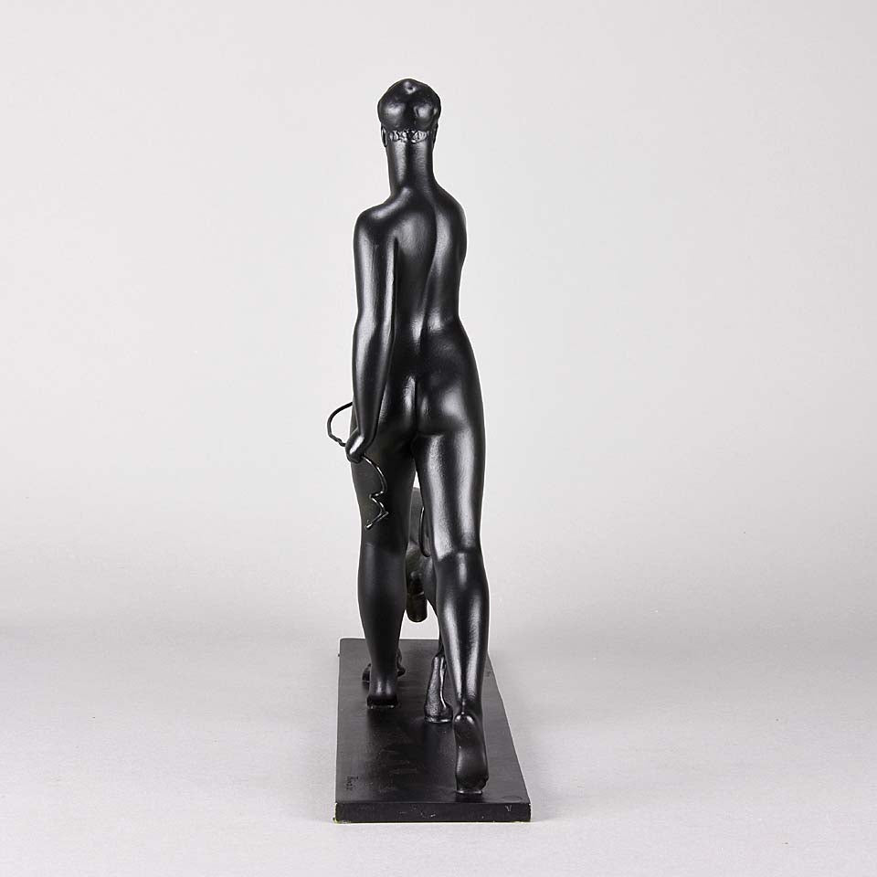 Rivoire Bronze - Femme avec Chien - Hickmet Fine Arts
