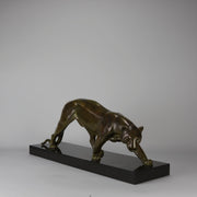 Rochard Bronze “Panthère Marchant” - Animaliers - Antique Bronze - Hickmet Fine Arts 