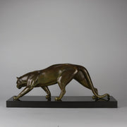 Rochard Bronze “Panthère Marchant” - Animaliers - Antique Bronze - Hickmet Fine Arts 
