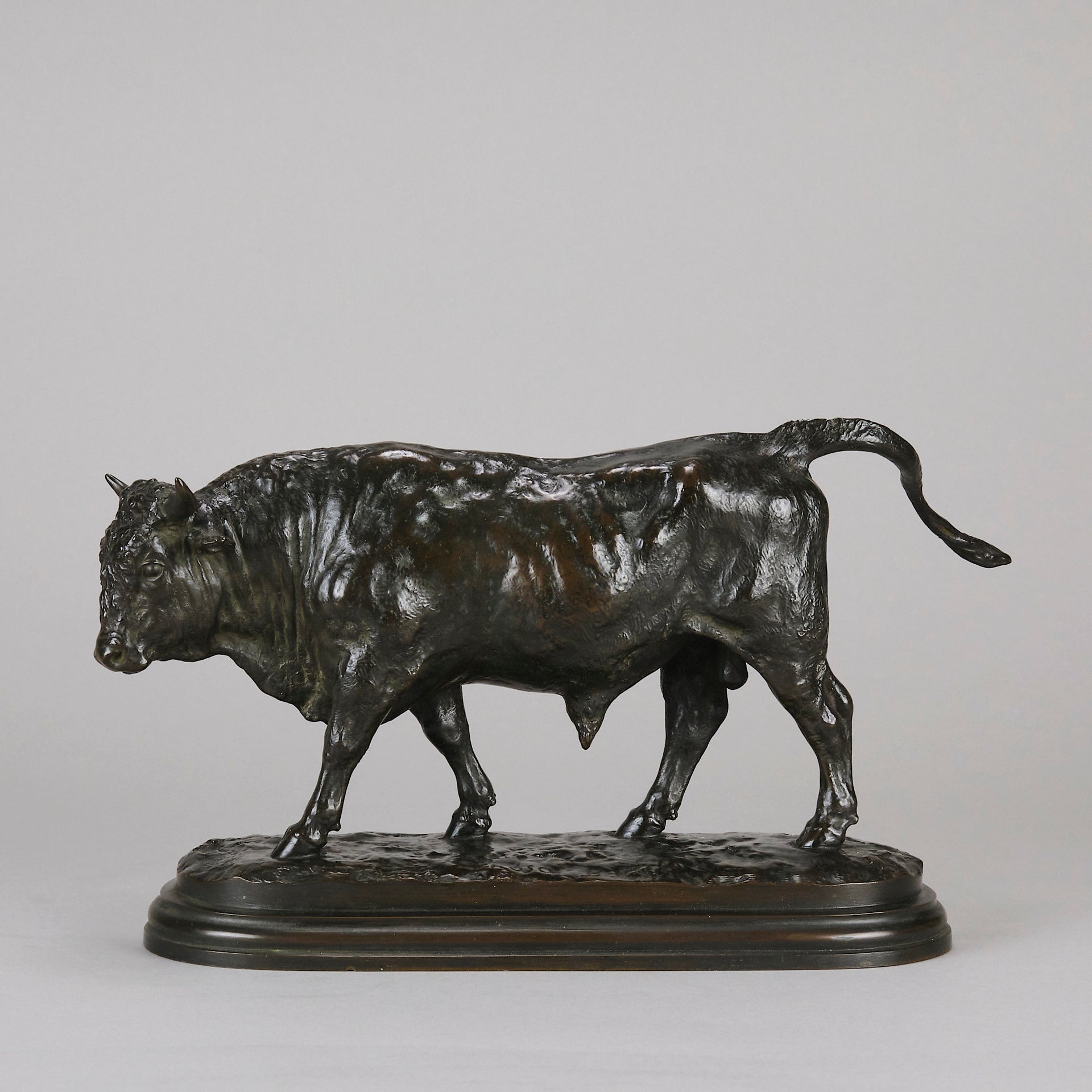 Antique Bronze - Taureau Debout - Rosa Bonheur - Bronze statues for sale - Bronze sculptures for sale - Antique bronze statues - Hickmet Fine Arts