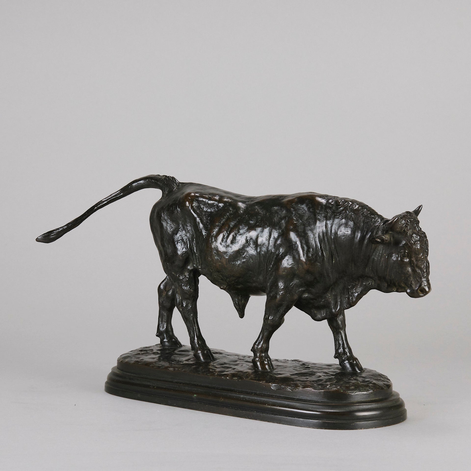Antique Bronze - Taureau Debout - Rosa Bonheur - Bronze statues for sale - Bronze sculptures for sale - Antique bronze statues - Hickmet Fine Arts