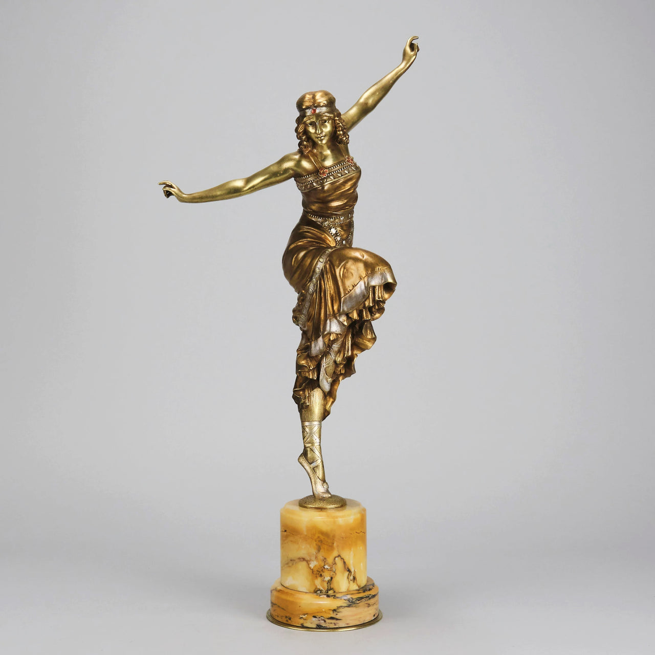 Russian Dancer - Paul Philippe - Art deco figurines - Art Deco Sculpture - Art Deco Bronze Figurines - Art Deco Bronze Lady - Hickmet Fine Arts