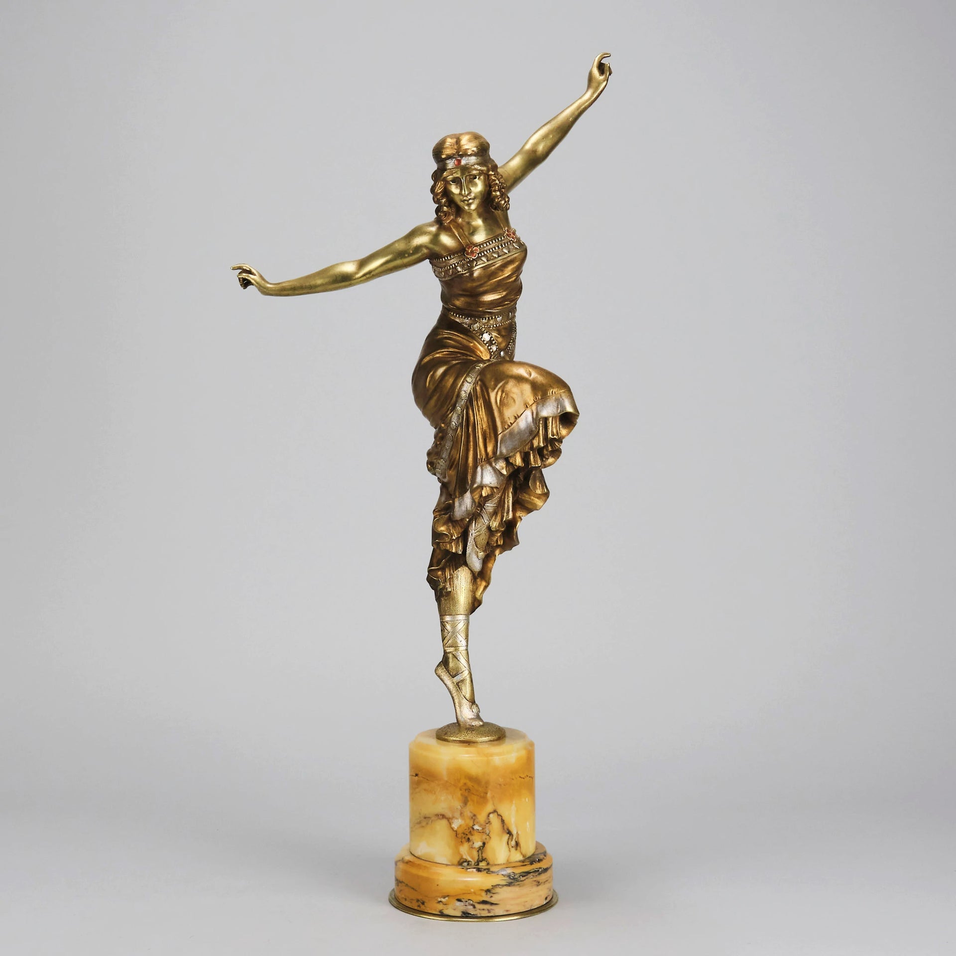 Russian Dancer - Paul Philippe - Art deco figurines - Art Deco Sculpture - Art Deco Bronze Figurines - Art Deco Bronze Lady - Hickmet Fine Arts