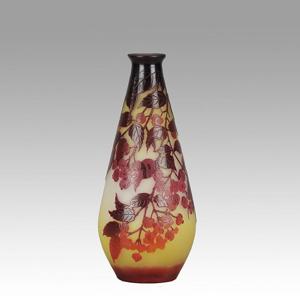 Slender Flower Vase by Gallé