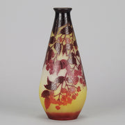 Slender Flower Vase by Gallé