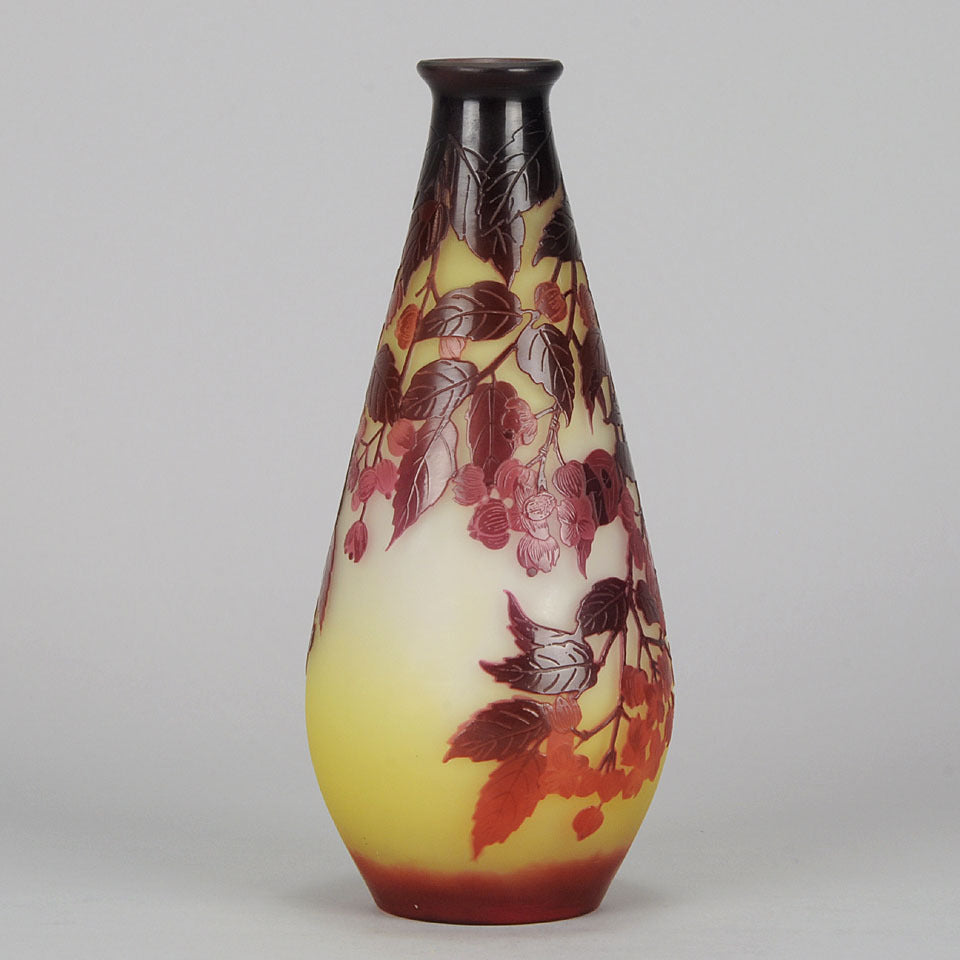 Slender Flower Vase by Gallé