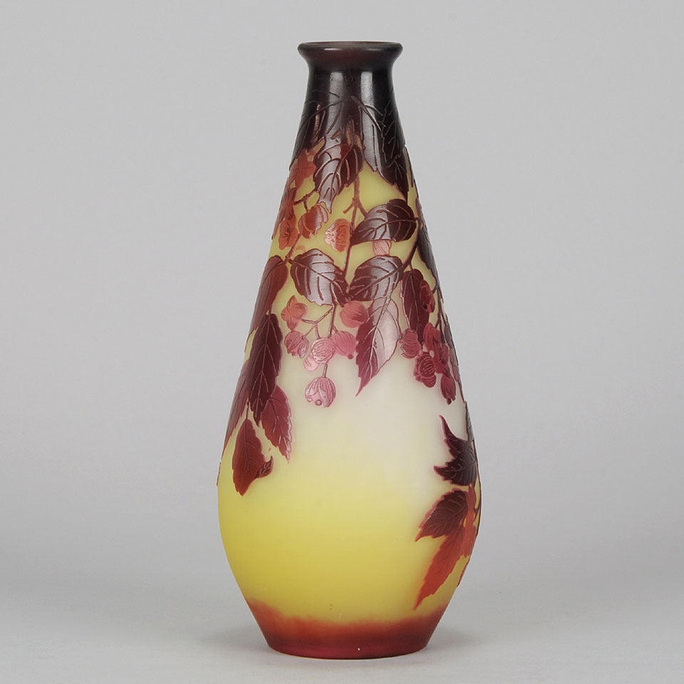 Slender Flower Vase by Gallé