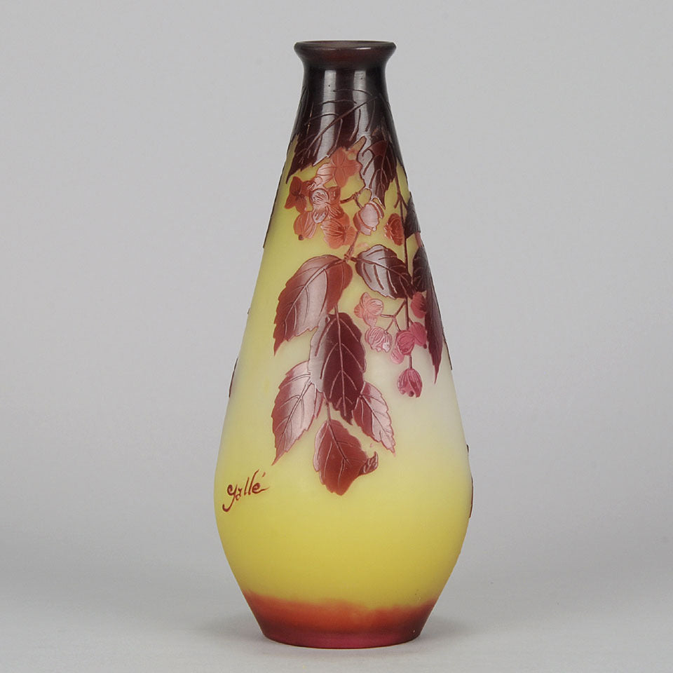 Slender Flower Vase by Gallé