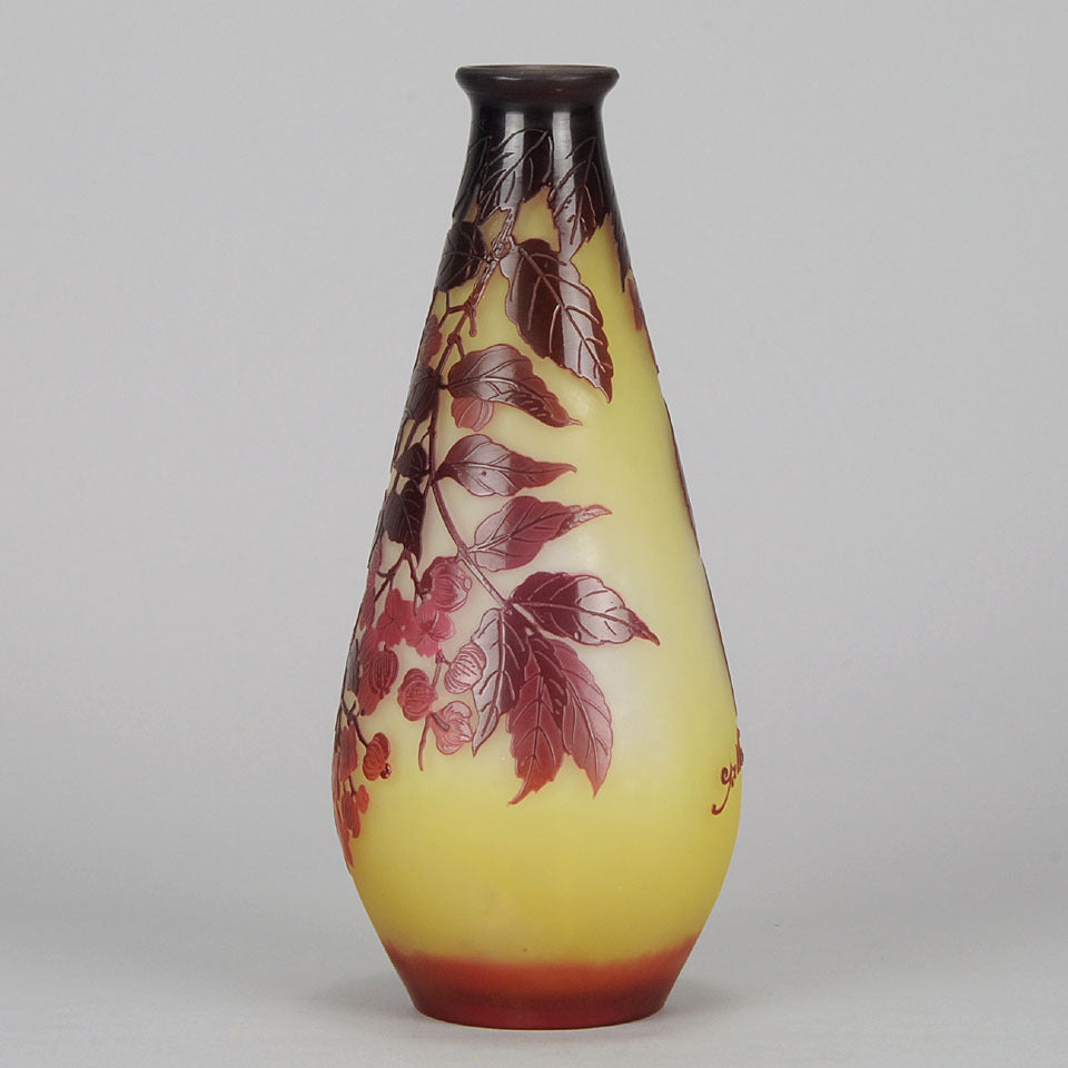 Slender Flower Vase by Gallé