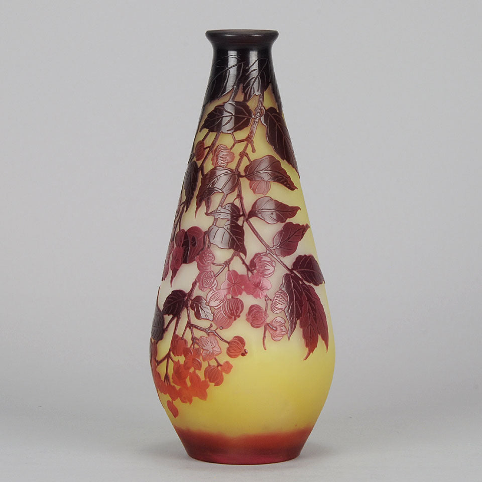Slender Flower Vase by Gallé