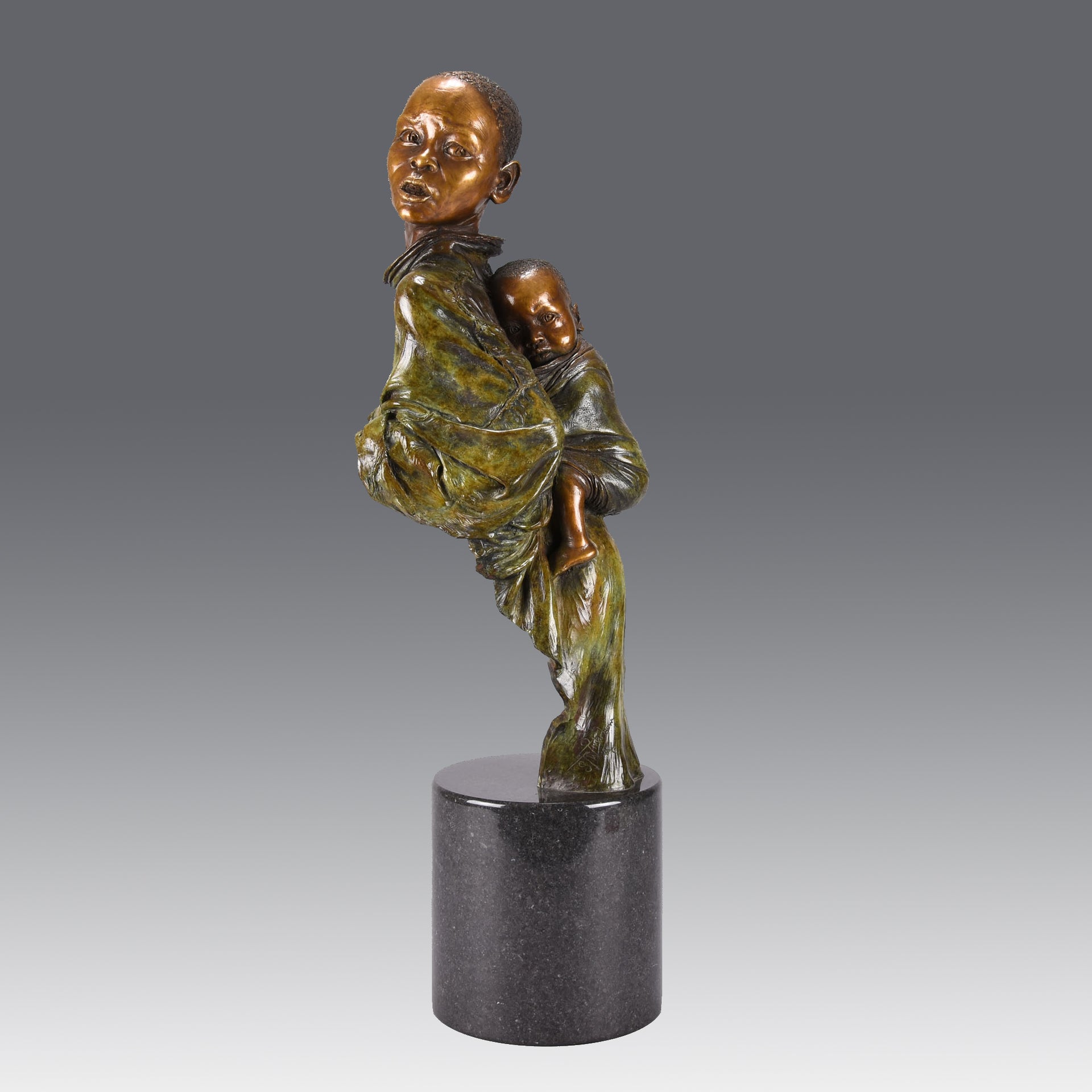 Winterburn Bronze - He Ain't Heavy He's my Brother - Hickmet Fine Arts