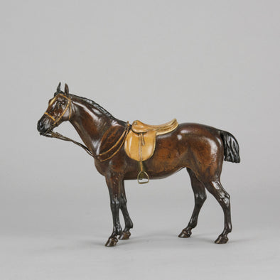 "Saddled Horse" by Franz Bergman