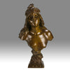 Art Nouveau bronze Villanis bust - Salome