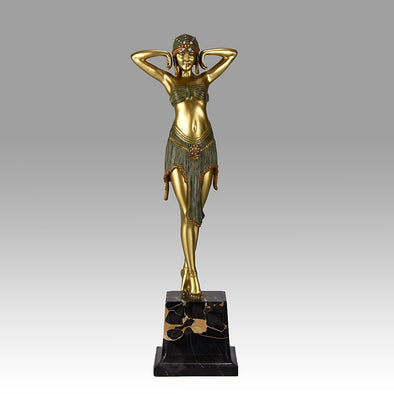 “Scarab Dancer” bronze by D H Chiparus