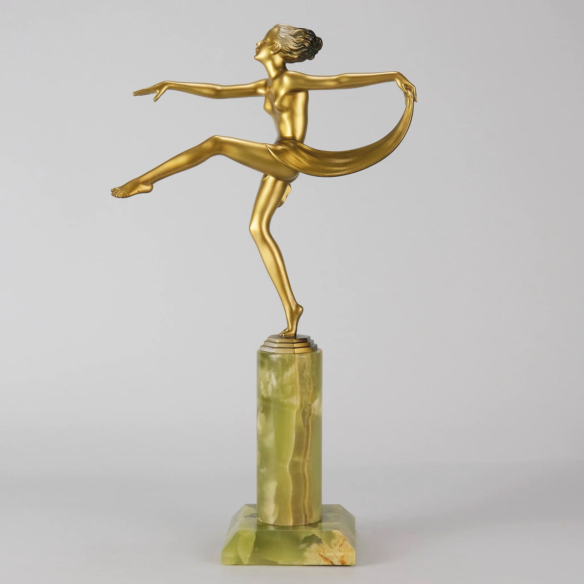 Scarf Dancer - Josef Lorenzl - Art Deco Figurines - Hickmet Fine Arts