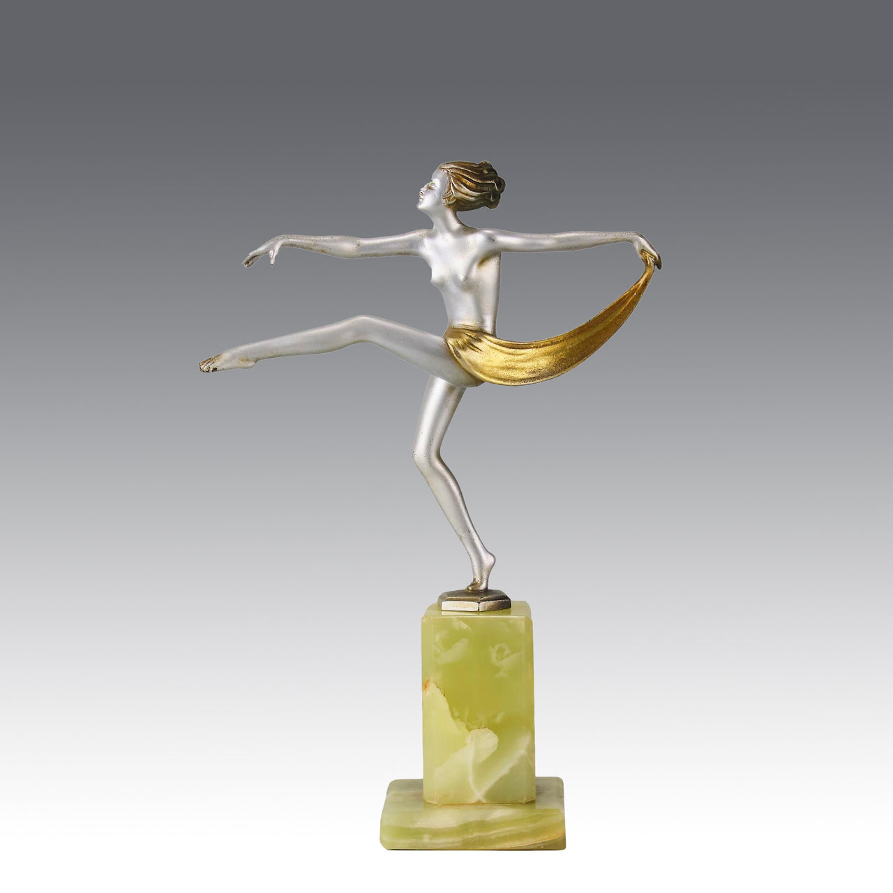 Scarf Dancer - Josef Lorenzl - Art Deco Figurines - Hickmet Fine Arts