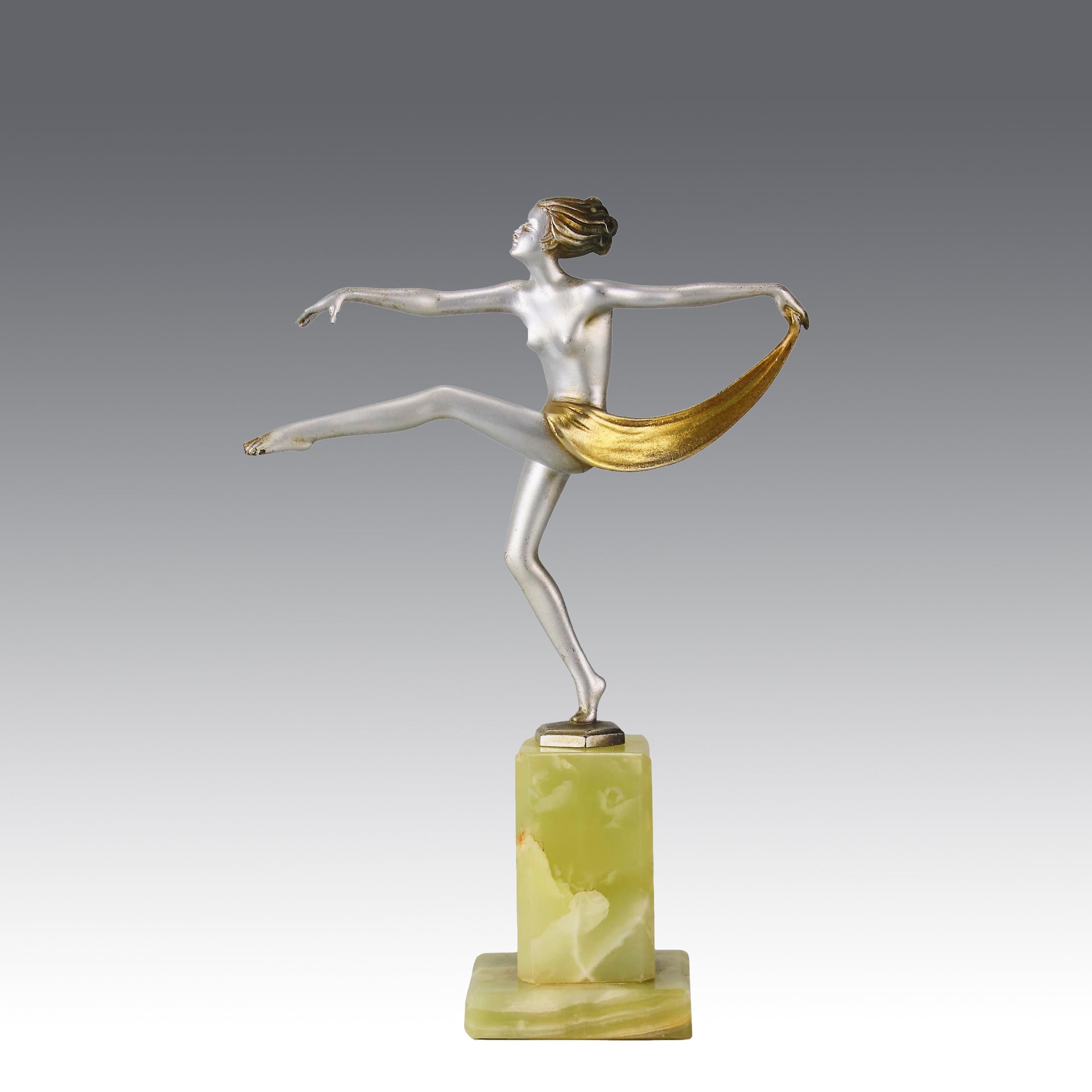Scarf Dancer - Josef Lorenzl - Art Deco Figurines - Hickmet Fine Arts
