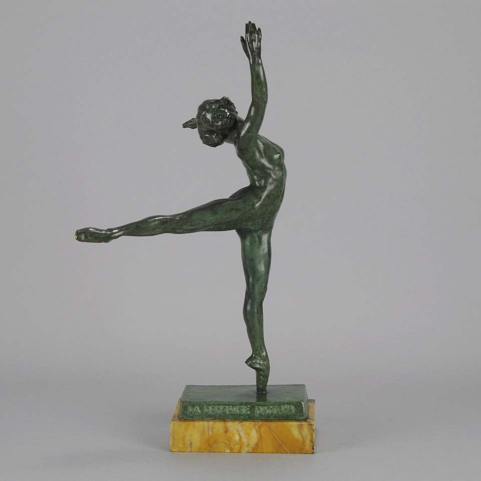 Art Deco Yourievitch Bronze Dancer of Nattova 