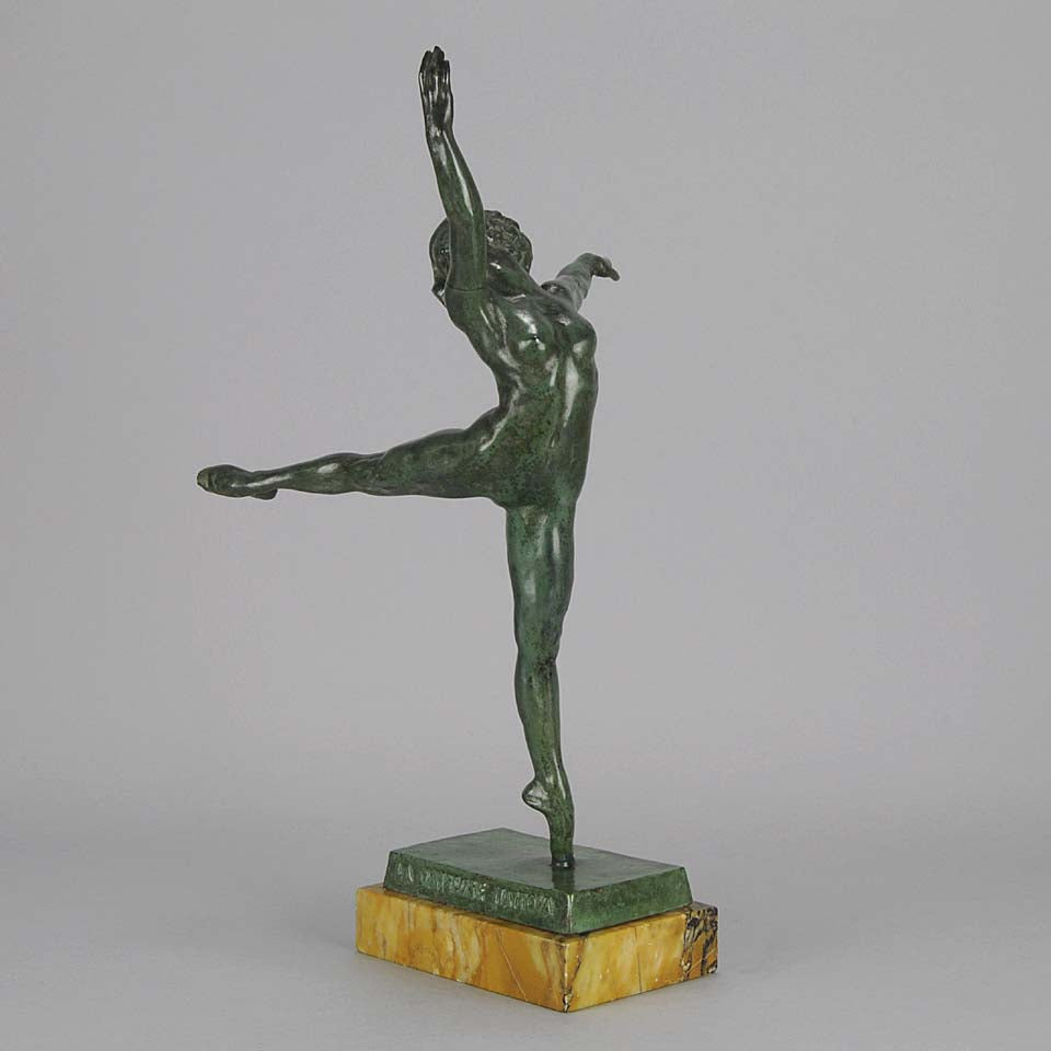 Art Deco Yourievitch Bronze Dancer of Nattova 