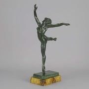 Art Deco Yourievitch Bronze Dancer of Nattova 