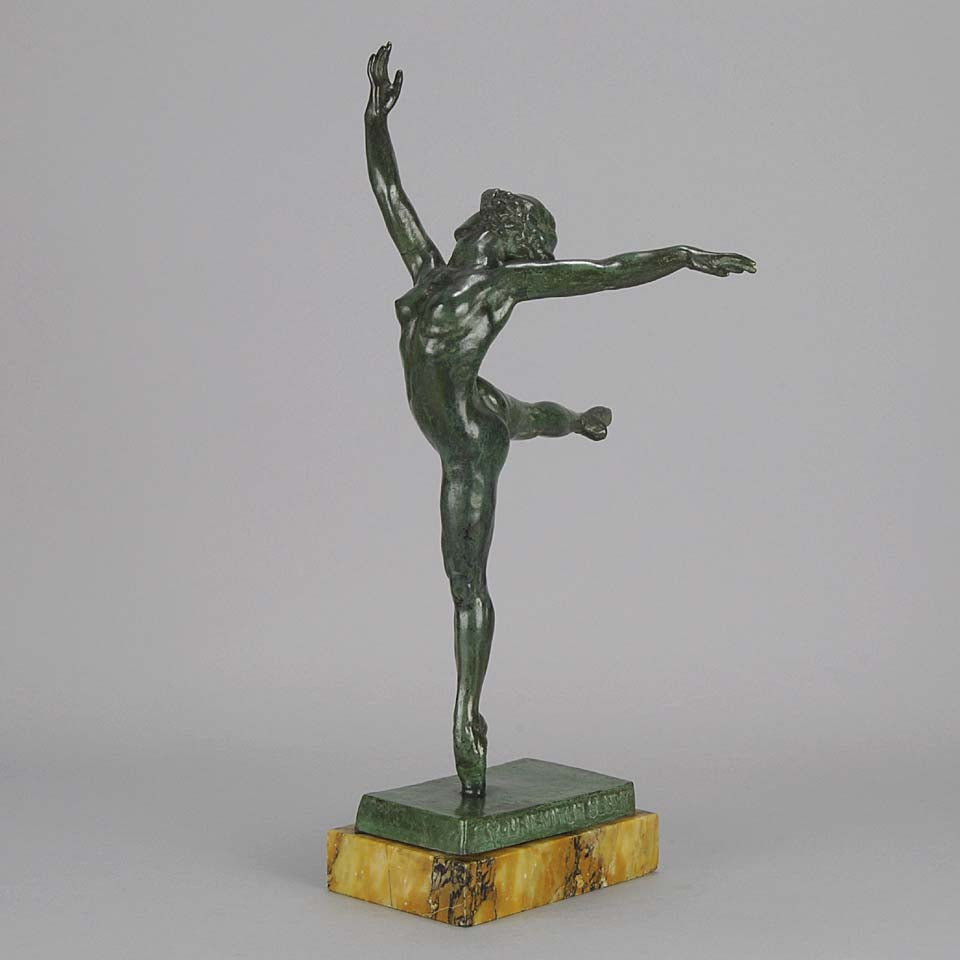 Art Deco Yourievitch Bronze Dancer of Nattova 