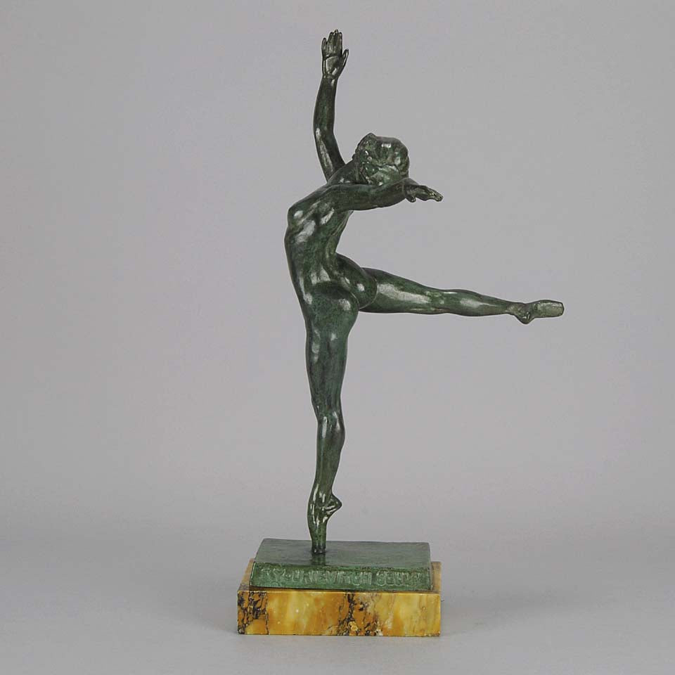Art Deco Yourievitch Bronze Dancer of Nattova 
