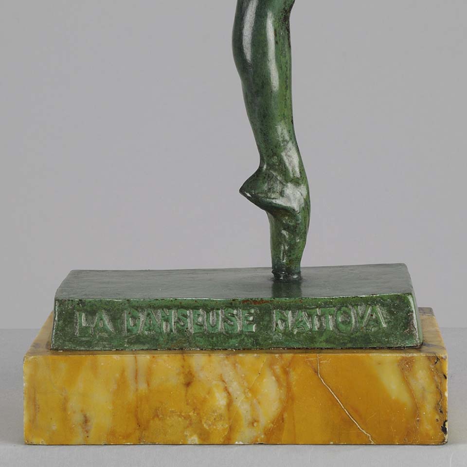 Art Deco Yourievitch Bronze Dancer of Nattova 