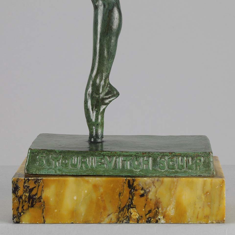 Art Deco Yourievitch Bronze Dancer of Nattova 