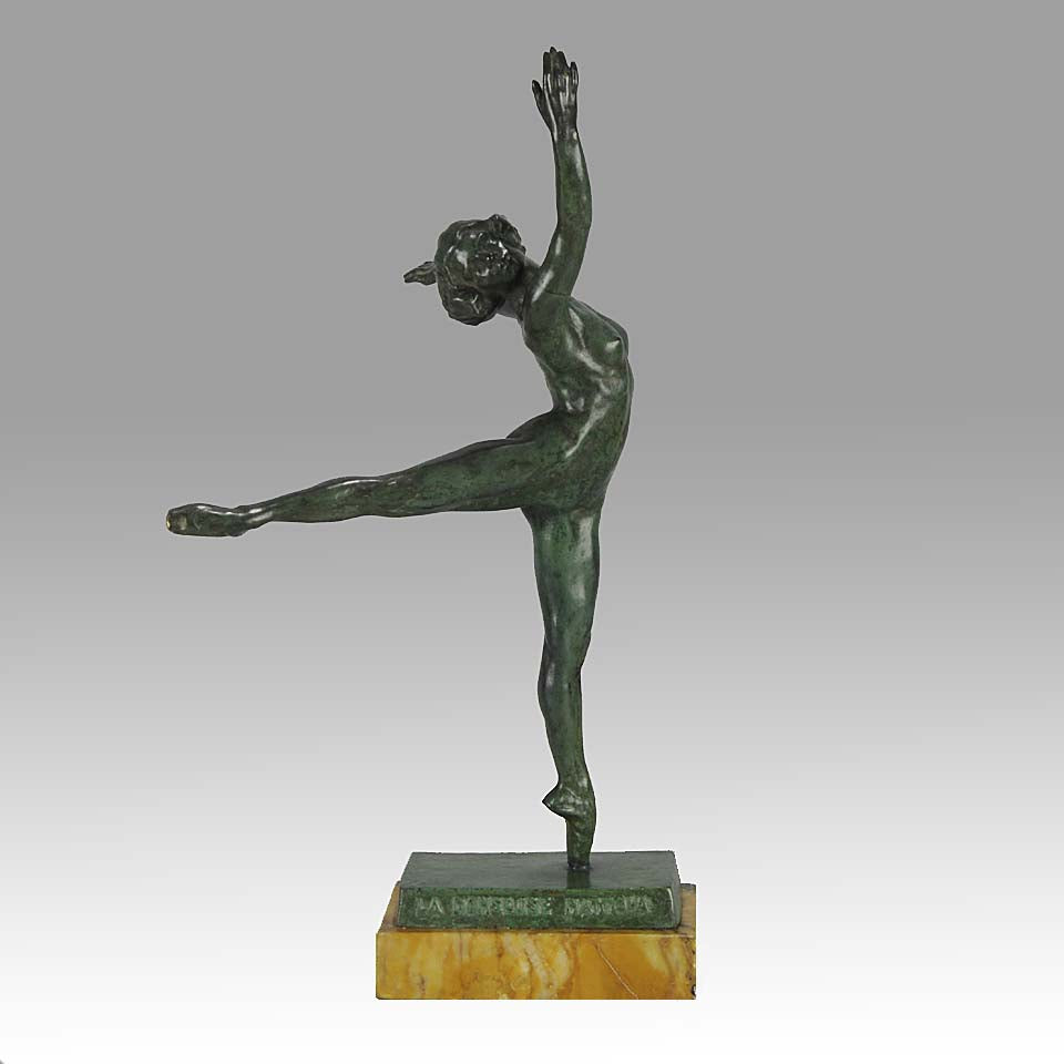 Art Deco Yourievitch Bronze Dancer of Nattova 