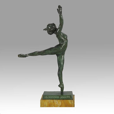 Art Deco Yourievitch Bronze Dancer of Nattova 