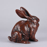 Japanese Okimono - Seated Rabbit - Hickmet Fine Arts 