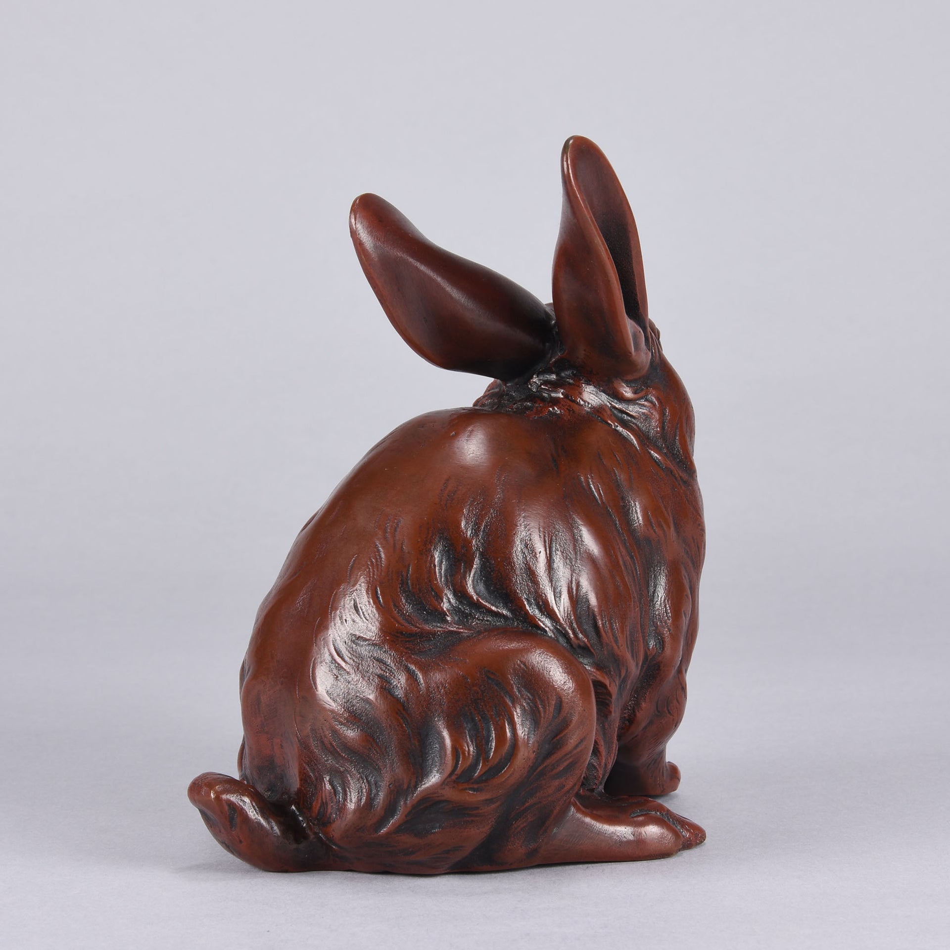 Japanese Okimono - Seated Rabbit - Hickmet Fine Arts 