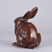 Japanese Okimono - Seated Rabbit - Hickmet Fine Arts 