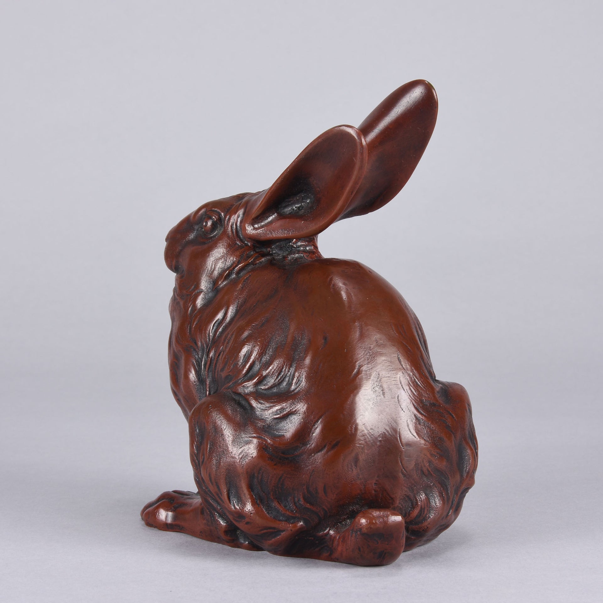 Japanese Okimono - Seated Rabbit - Hickmet Fine Arts 