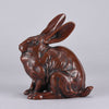 Japanese Okimono - Seated Rabbit - Hickmet Fine Arts 