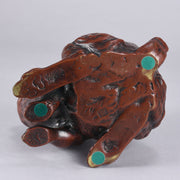 Japanese Okimono - Seated Rabbit - Hickmet Fine Arts 