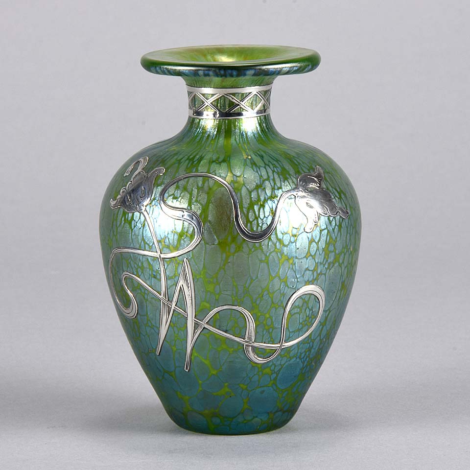 Silvered Vase by Johann Loetz