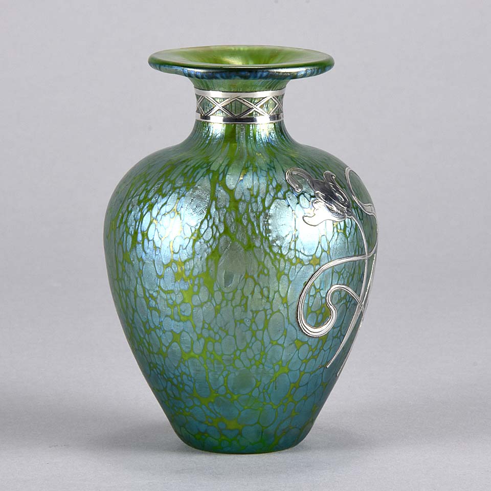Silvered Vase by Johann Loetz