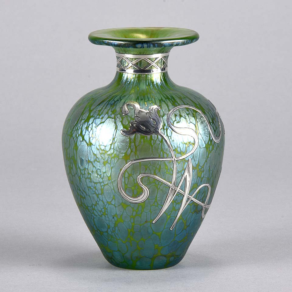 Silvered Vase by Johann Loetz