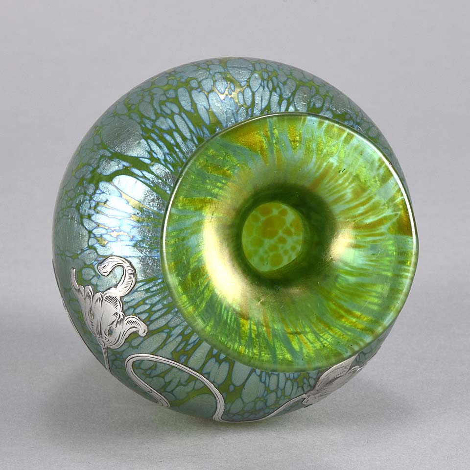 Silvered Vase by Johann Loetz