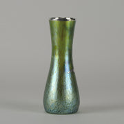 Slender Nouveau Silvered Vase by Johann Loetz