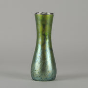 Slender Nouveau Silvered Vase by Johann Loetz