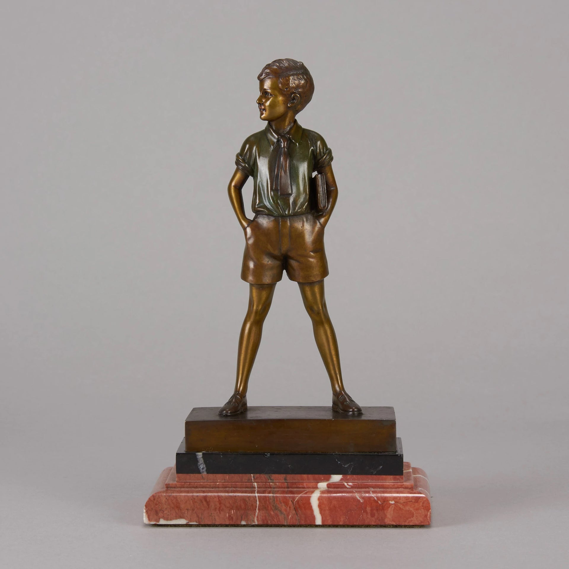 Hoop Girl and Sonny Boy - Ferdinand Preiss - Preiss Powder Puff Art Deco Sculpture Ferdinand Preiss -  Hickmet Fine Arts 