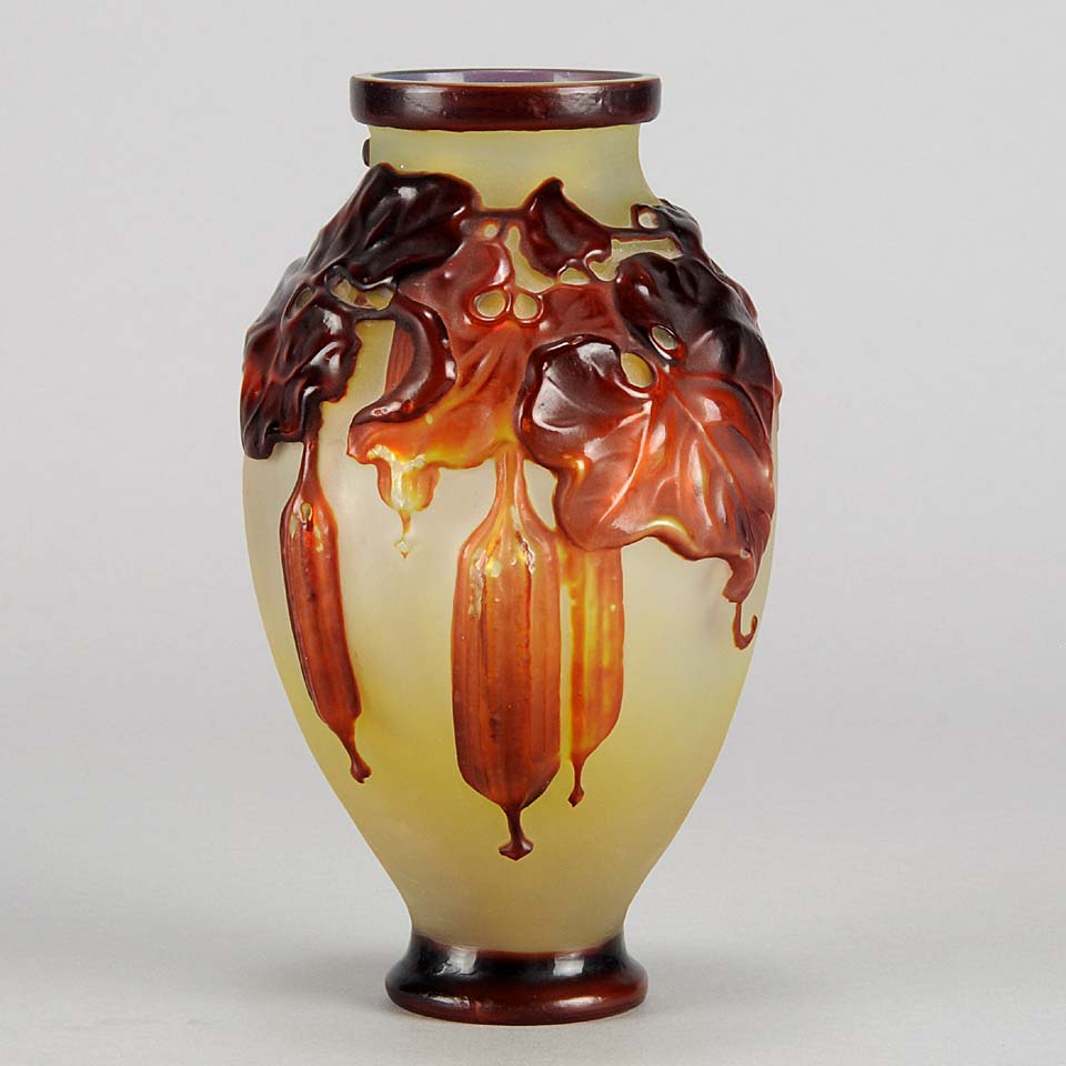 Soufflé Vase with Fruit by Gallé