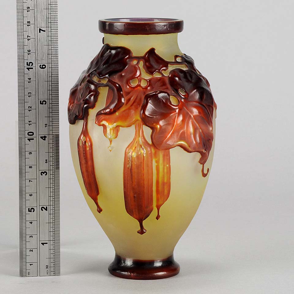 Soufflé Vase with Fruit by Gallé