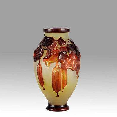 Soufflé Vase with Fruit by Gallé
