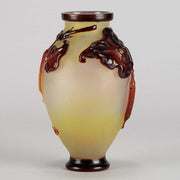 Soufflé Vase with Fruit by Gallé