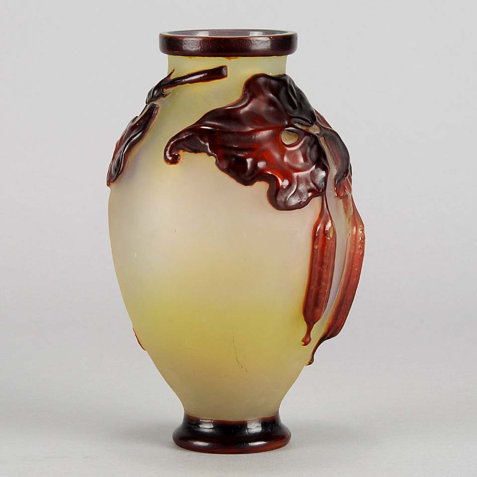 Soufflé Vase with Fruit by Gallé