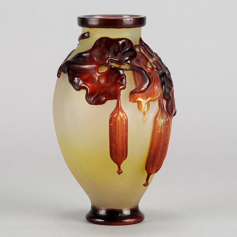 Soufflé Vase with Fruit by Gallé