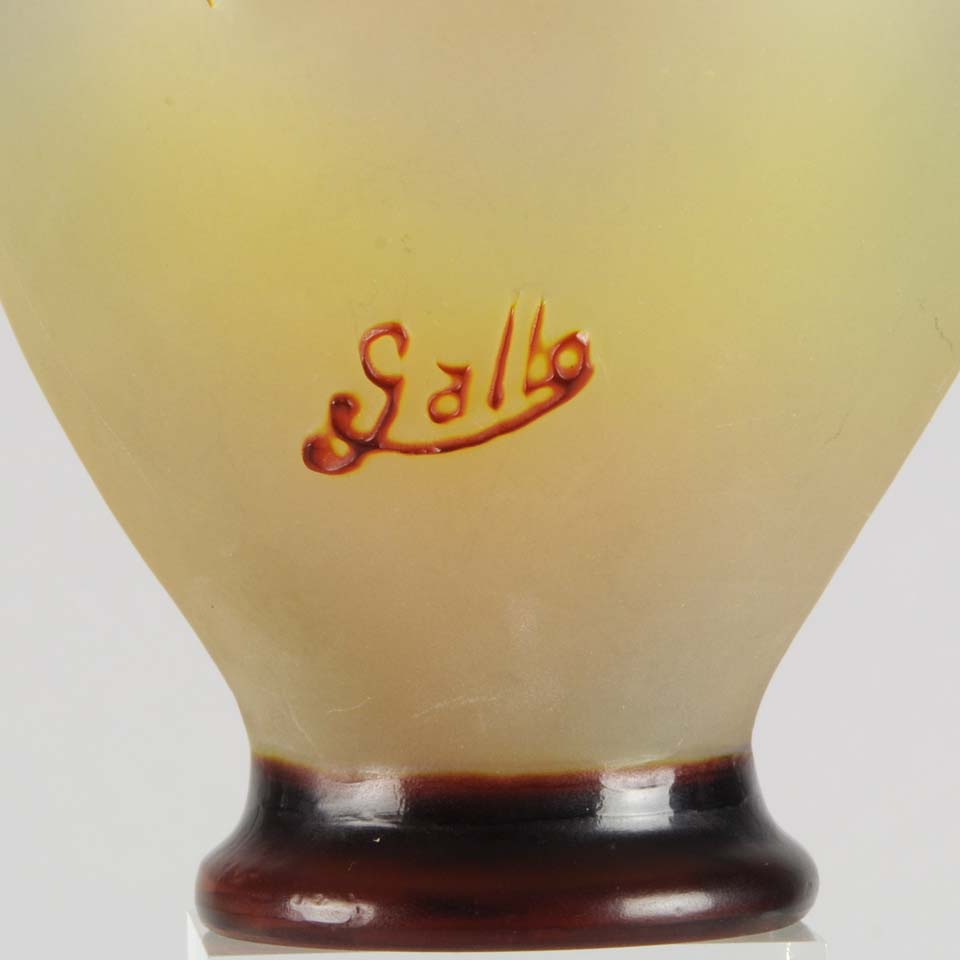 Soufflé Vase with Fruit by Gallé